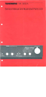 Tandberg TIA-3012-A - Service Manual